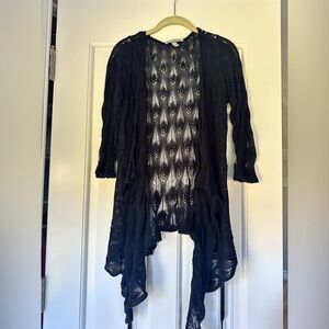 Autumn by Cashmere Black Cardigan Sweater